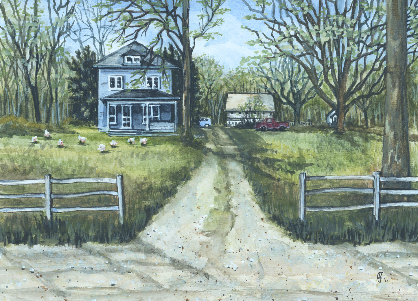 Framed Print of "Summer Mornings, 1972"