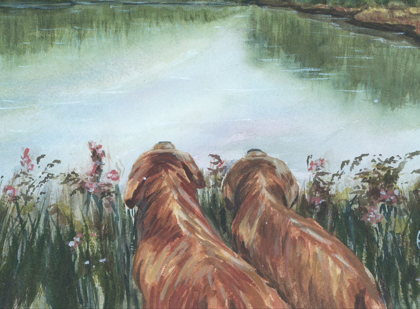 Framed Print of "Muddy Paws and Daydreams"